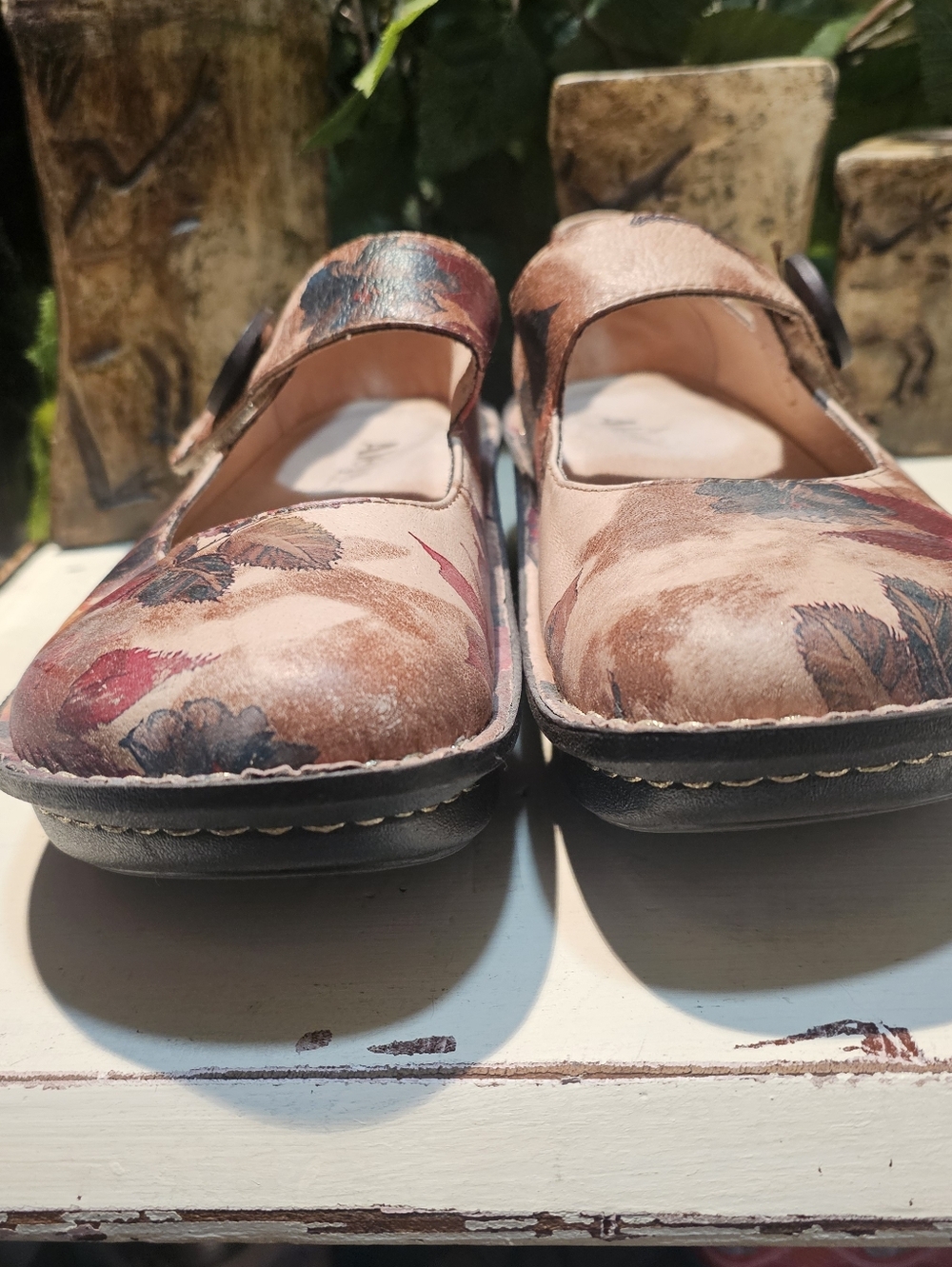 Alegria Multicolor Patterned Mary Jane Shoes SIZE 38 - Picture 4 of 8